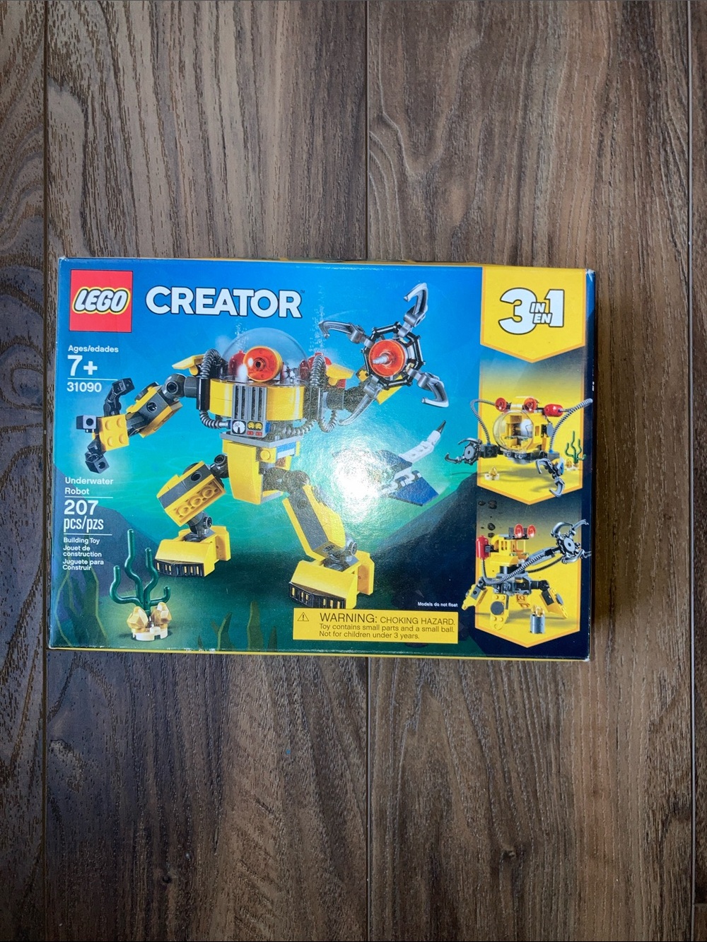 Lego Creator Yellow and Red Underwater Robot Building Set